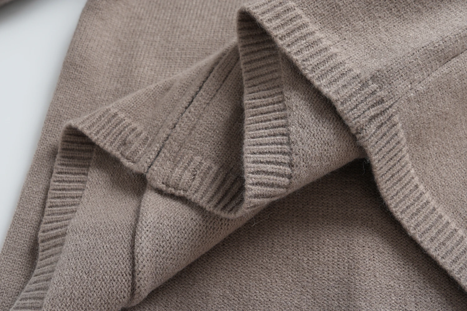 taupe zip pocket cardigan