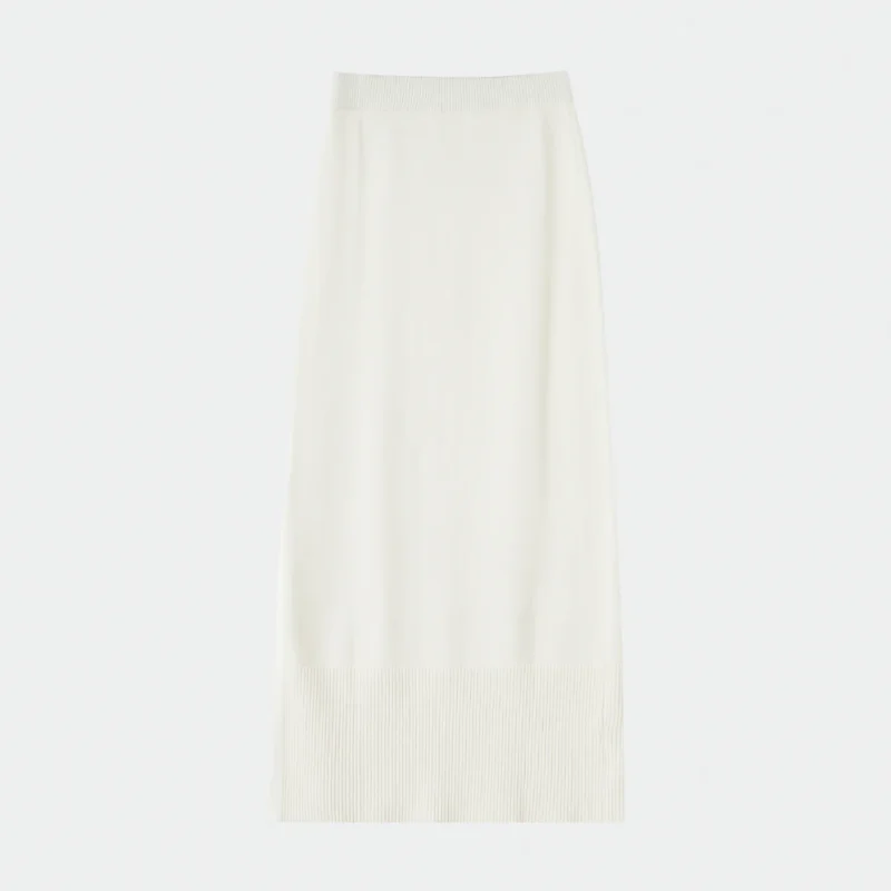 white knit long skirt (copy)