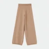 beige straight leg knit pants (copy)