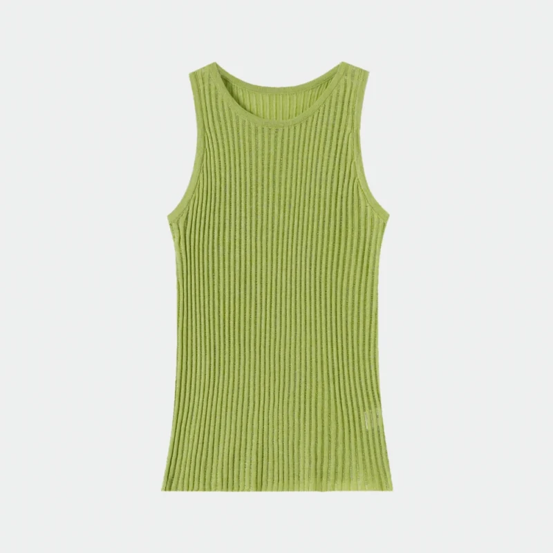 light grey knit crop cami (copy)