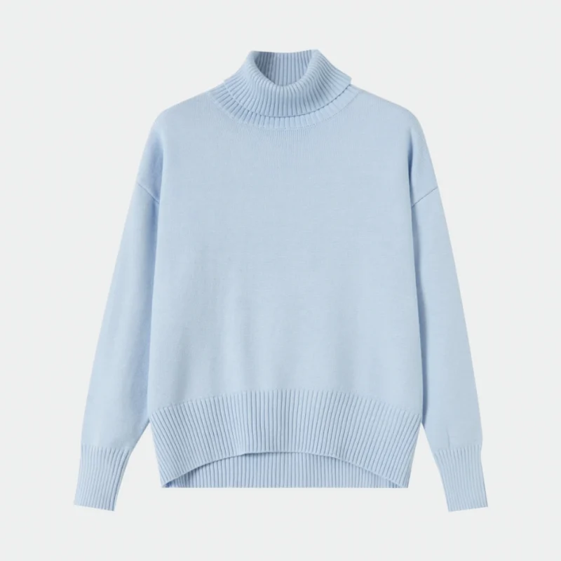 light blue cable knit sweater (copy)