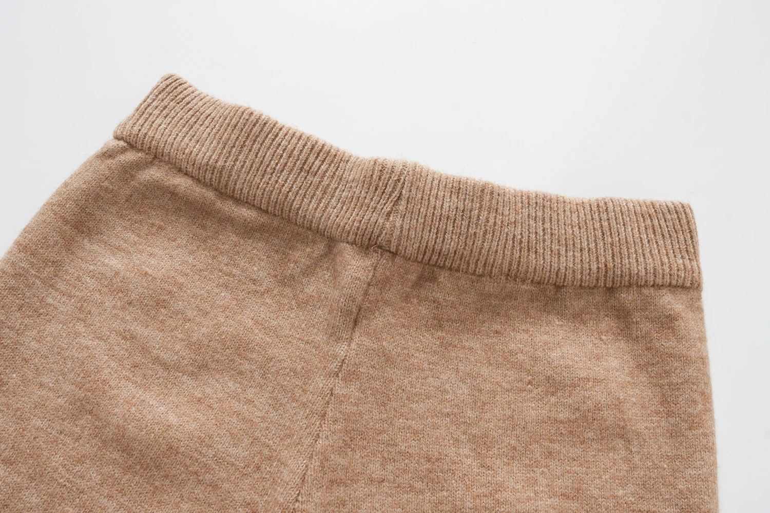 beige straight leg knit pants (copy)