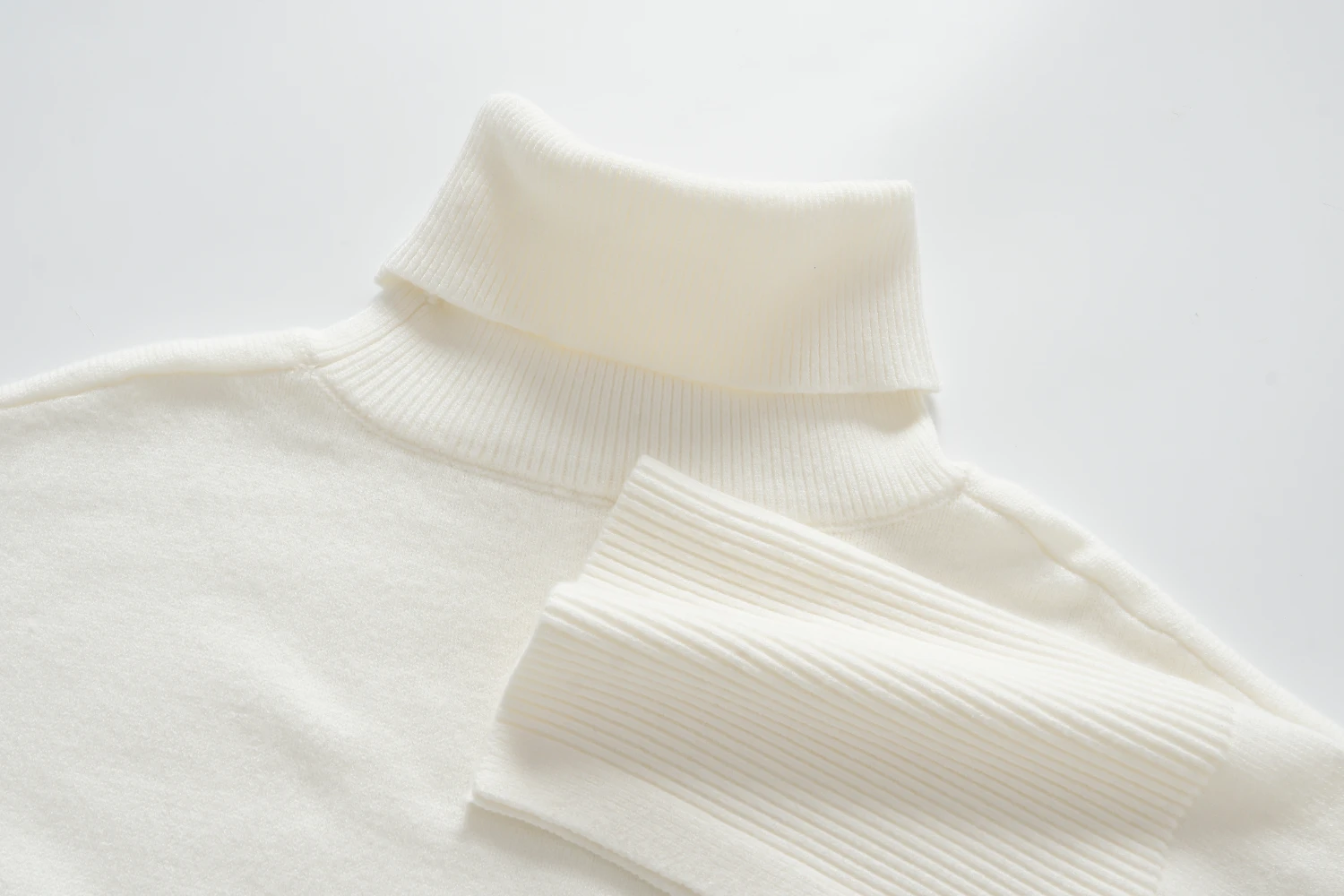 white off shoulder ribbed sweater (copy)