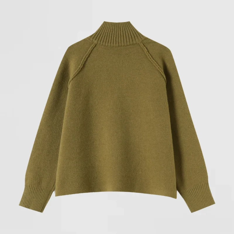 grey ribbed zip cardigan (copy)