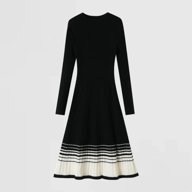 beige ribbed knit dress (copy)