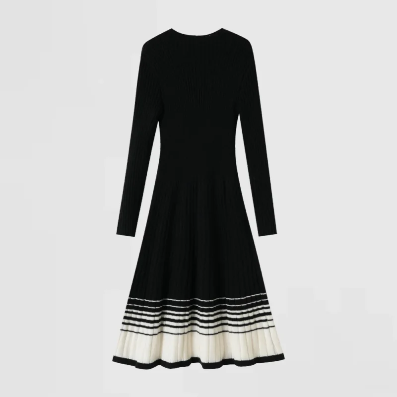 beige ribbed knit dress (copy)