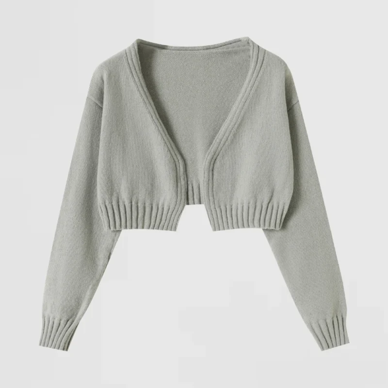 olive high neck zip cardigan (copy)