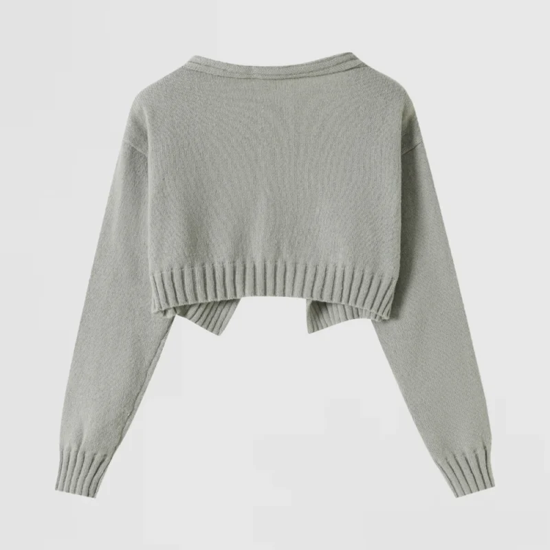 olive high neck zip cardigan (copy)