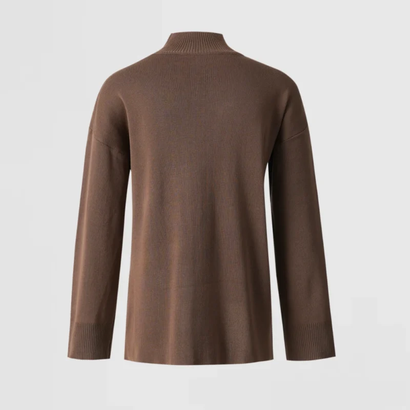 chocolate off shoulder knit top (copy)