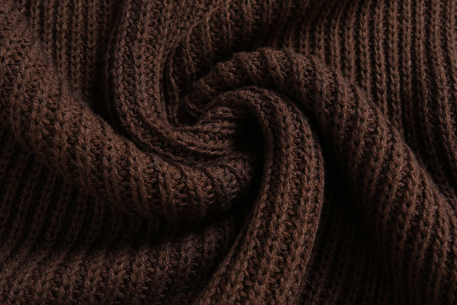 dark brown ribbed sweater