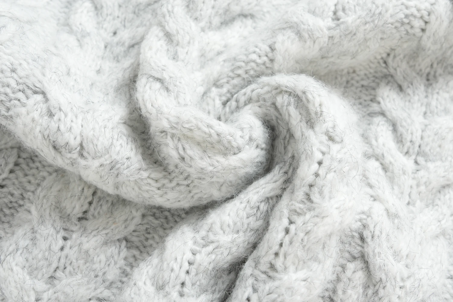 light grey cable knit turtleneck vest