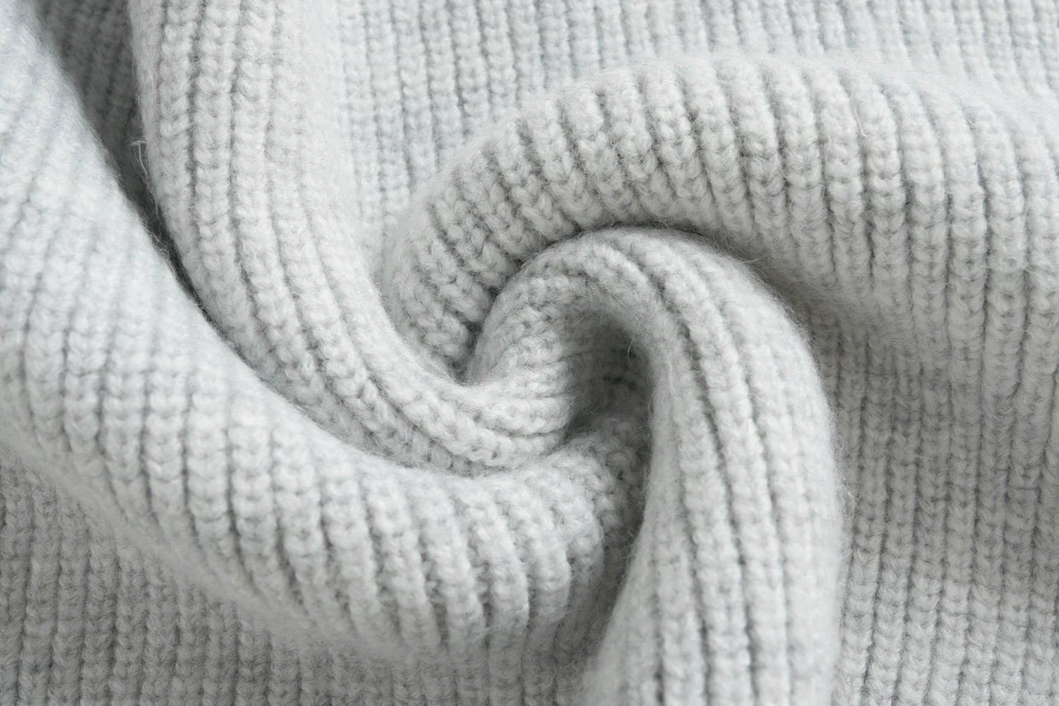 light grey pointelle sweater