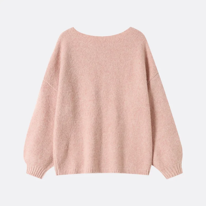 orange cable shoulder turtleneck sweater (copy)